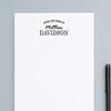 Personalized Notepad Set for Men, Men's Personalized notepad, Letter writing paper, size 5.5in x 8.5in, 50 sheets view 2