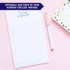 Personalized Notepad Set for Men, Men's Personalized notepad, Letter writing paper, size 5.5in x 8.5in, 50 sheets view 3