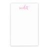 Personalized Notepad Set, Personalized notepads for women, Calligraphy notepads, Personalized notepad with Calligraphy, Letter writing paper, size 5.5in x 8.5in, 50 sheets view 1