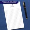 Monogrammed notepad, Personalized Monogrammed notepad, Personalized Notepad Set, Monogrammed Letter writing paper, size 5.5in x 8.5in, 50 sheets view 4