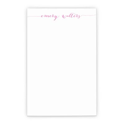 Personalized Notepad Set, Personalized notepads for Women, Calligraphy notepads for Women, Personalized Notepad with Calligraphy, Letter Writing Paper, Size 5.5in x 8.5in, 50 Sheets