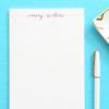 Personalized Notepad Set, Personalized notepads for Women, Calligraphy notepads for Women, Personalized Notepad with Calligraphy, Letter Writing Paper, Size 5.5in x 8.5in, 50 Sheets view 3