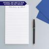 Personalized Notepad Set, Personalized notepads for Women, Calligraphy notepads for Women, Personalized Notepad with Calligraphy, Letter Writing Paper, Size 5.5in x 8.5in, 50 Sheets view 4
