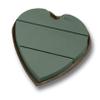 Oasis Mache Solid Heart, 12 inch, Pack of 2 Floral Foam Heart Form with MaxLife for Sympathy, Wedding & Event Arrangements view 1