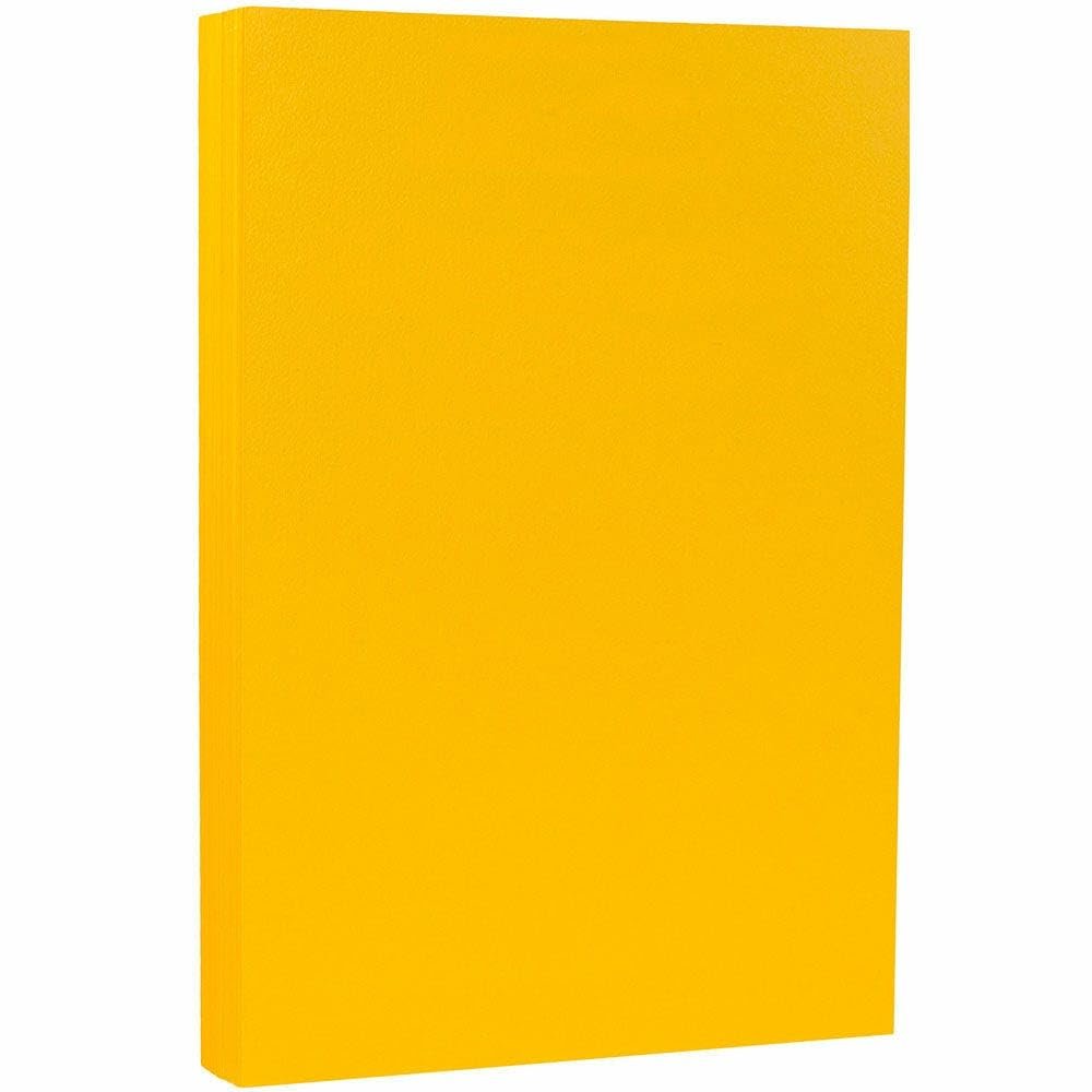 LUXPaper 8.5" x 14" Cardstock | Legal Size | Sunflower Yellow | 100lb. Cover | 1,000 Qty