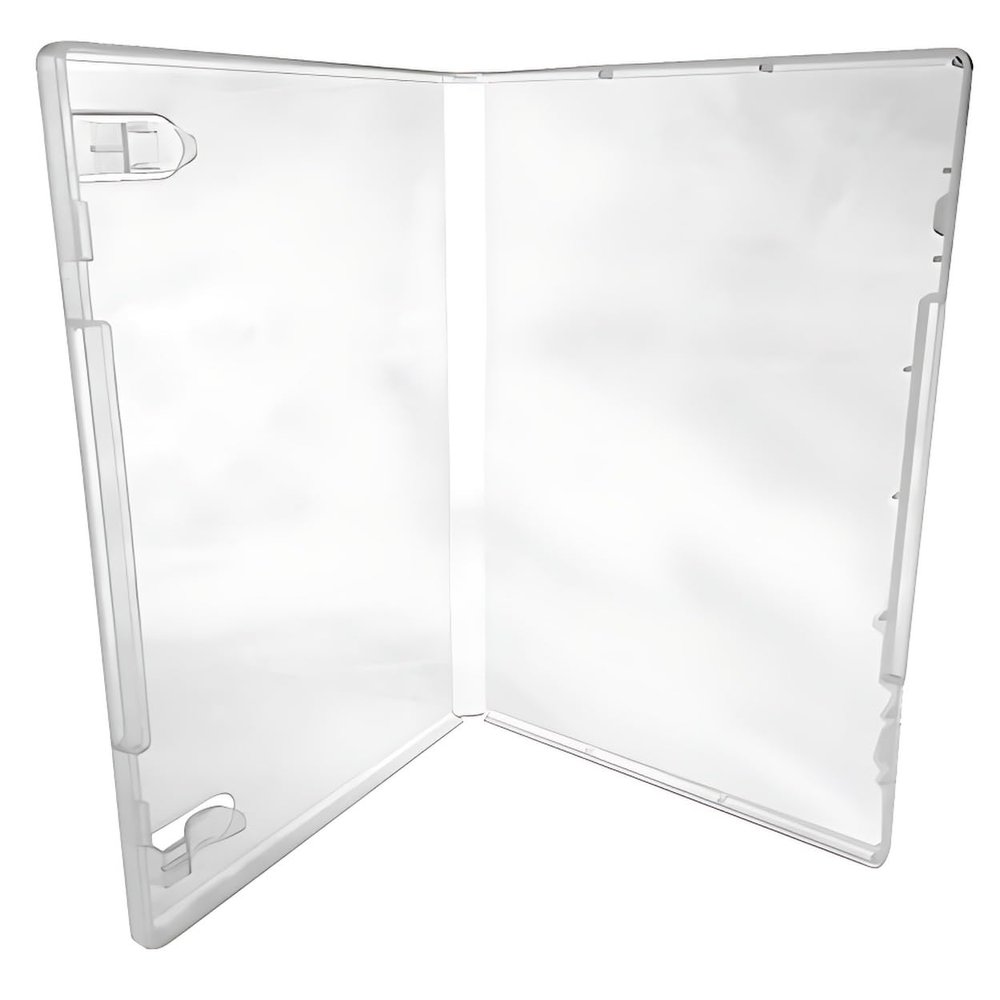 CheckOutStore (200) Plastic Storage Cases for Rubber Stamps with 2 Booklet Clips, 1/2" (14mm) inch Spine Size (Clear)