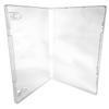 CheckOutStore (200) Plastic Storage Cases for Rubber Stamps with 2 Booklet Clips, 1/2" (14mm) inch Spine Size (Clear) view 1