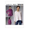 Butterick Patterns B6325 Misses' Pleated-Collar Asymmetrical-Hem Shirts, ZZ (Large-X-Large-XX-Large) view 1