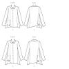 Butterick Patterns B6325 Misses' Pleated-Collar Asymmetrical-Hem Shirts, ZZ (Large-X-Large-XX-Large) view 4