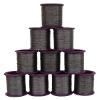 Lot of 10 Pieces Spool Gray Machine Sewing Polyester Embroidered Supplies Thread Cones view 1