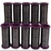 Lot of 10 Pieces Spool Gray Machine Sewing Polyester Embroidered Supplies Thread Cones view 2