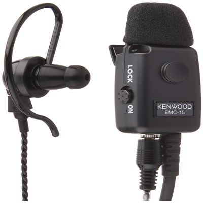 Caen Wood Earbuds with Clip Microphone Microphone Sensitivity Adjustable with EMC 15