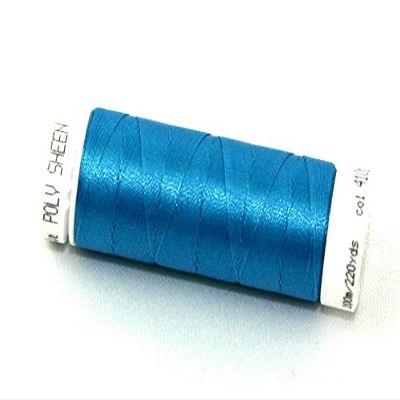 Mettler Polysheen Polyester Machine Embroidery Thread 200m 200m 4101 Wave Blue - each