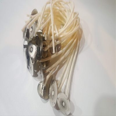 10 Square Braided Cotton Wicks Pre-Tabbed Size 1/0 Wicks 9" Long
