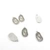 50 Pieces Antique Silver Tone Jewelry Making Charms Z3DP0 Time Clock Pendant Ancient Findings Craft Supplies Bulk Lots view 1