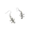 100 Pairs Jewelry Making Antique Silver Tone Earring Supplies Hooks Findings Charms D3OG1 Lizard Gecko view 1