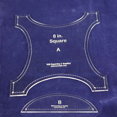 Robbing Peter to Pay Paul- 2 pc Quilting Template Set-Acrylic 1/8 Inch