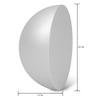 FloraCraft SmoothFoam Half Ball 3.2 Inch x 1.6 Inch White view 2