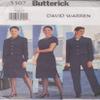 Butterick Sewing Pattern 3307 Misses Size 8-12 David Warren Easy Straight Dress Pants Jacket view 1