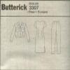 Butterick Sewing Pattern 3307 Misses Size 8-12 David Warren Easy Straight Dress Pants Jacket view 3