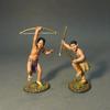 John Jenkins Designs The Raid On St. Francis 1759 Woodland Indians "Two Little Boys" RSF-31 view 1