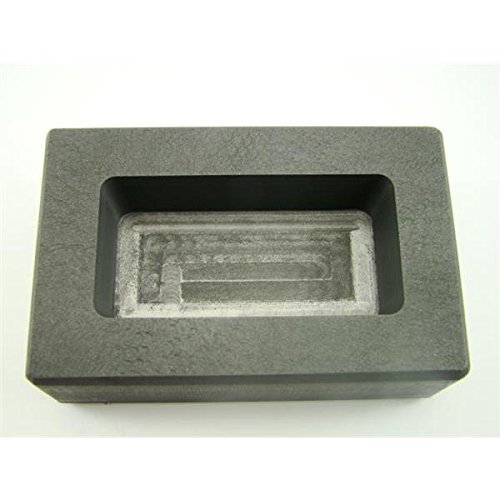 250 Gram Silver Bar High Density Graphite Ingot Mold Loaf Style 1/4 Kilo