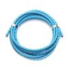 Linsoir Beads Blue Round Genuine Braided Leather Cord Bolo Tie Cording Dia 3 mm 2 Meters Roll view 1