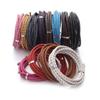 Linsoir Beads Blue Round Genuine Braided Leather Cord Bolo Tie Cording Dia 3 mm 2 Meters Roll view 3