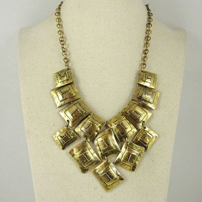 WOWGAME2009 Charms 1 Pieces Necklace Pendent Jewelry Fashion Decoration Costume Retro Jewellery Collier Long Chain H8KI5 Bronze Metal Blocks