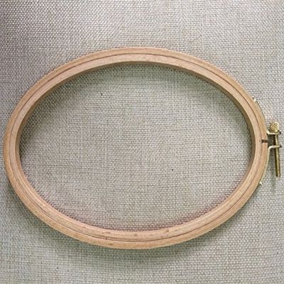 BWRMHME 8 X 5 Inch Wooden Oval Embroidery Hoops Cross-Stitch Hoop DIY Needlework Sewing Art (1)