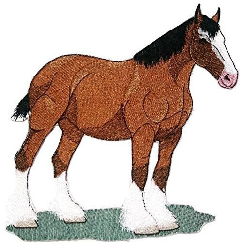 Custom and Unique Spirit of Stallions [Clydesdale Horse ] [Custom and Unique] Embroidered Iron on/Sew Patch [7.8" *8"] [Made in USA]