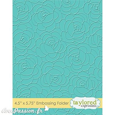Taylored Expressions Embossing Folder ~ Rosey Posey