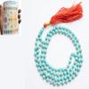Vaibhav Jewellers Free 20 Page Chakra Booklet Turquoise Hand-knotted 6-7mm 108 + 1 Beads Mala A++++ Quality BY V JEWELS view 2