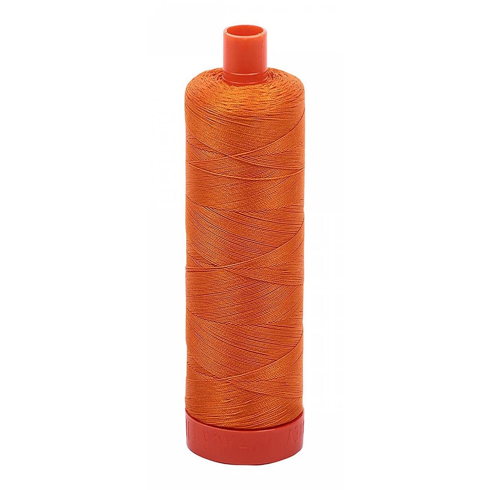 Aurifil A1050-1133 Solid 50wt 1422yds Bright Orange Mako Cotton Thread