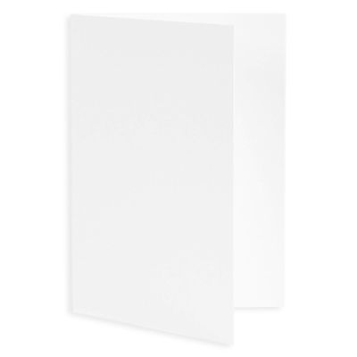 Blank Fold Invitation Card A2 Matte Smooth Radiant White, 25 Pack