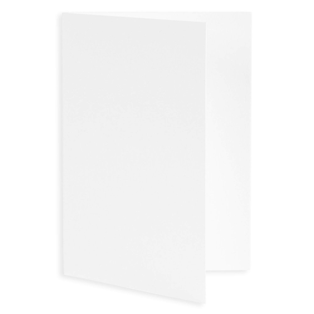 Blank Fold Invitation Card A2 Matte Smooth Radiant White, 25 Pack