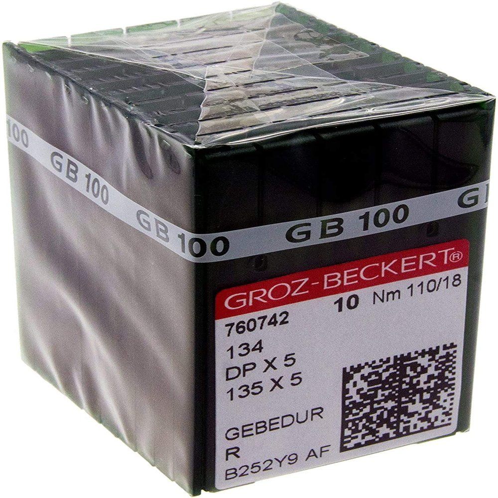100 Groz-Beckert 134 135X5 DPX5 SY1955 Gebedur Titanium Sewing Machine Needles (Size 14 (Metric 90))