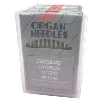 100 Organ UY128GAS UYX128GAS MY1044 Titanium CoverStitch Machine Needles (Size 18 (metric 110))
