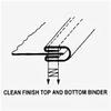 CoverStitch Machine Binder, Double-Fold Binding Attachment Post Mount Type (Size 1 -3/4") view 2