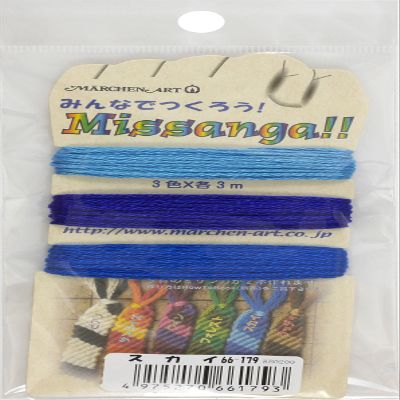 Fairy Tale Art Mist Sangha Thread Cook with everyone. misasanga. Col. 179 Sky 3 Colors Each 3 m