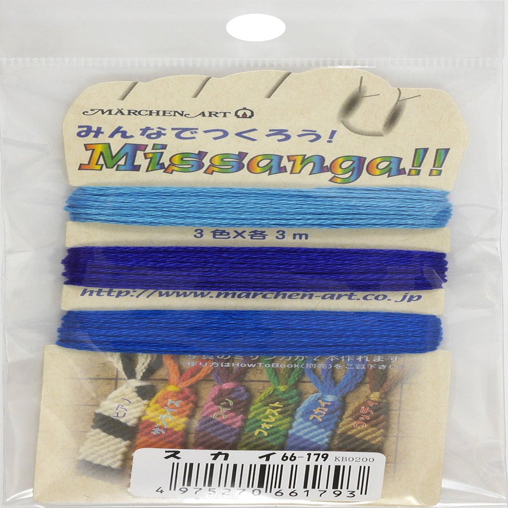 Fairy Tale Art Mist Sangha Thread Cook with everyone. misasanga. Col. 179 Sky 3 Colors Each 3 m