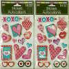 2 Packs Dimensional Love & KissesThemed Stickers/Embellishments bundle view 1