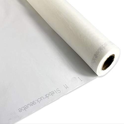 TECHTONGDA 1 Roll(40yards) Screen Printing Mesh Fabric 50Inches(1.27m) Width Silk Screen Printing (100mesh White)