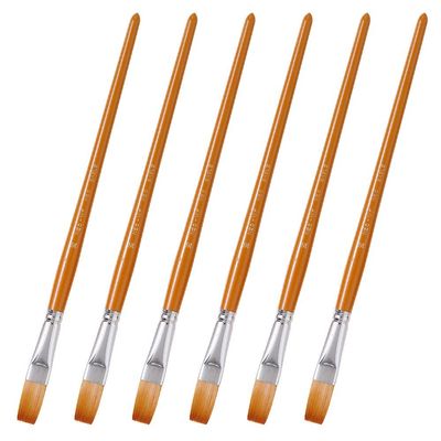Van Gogh Neo Sebron Flat Watercolor Brush No. 16 GNEO-WF #16 (6), 6 Pieces