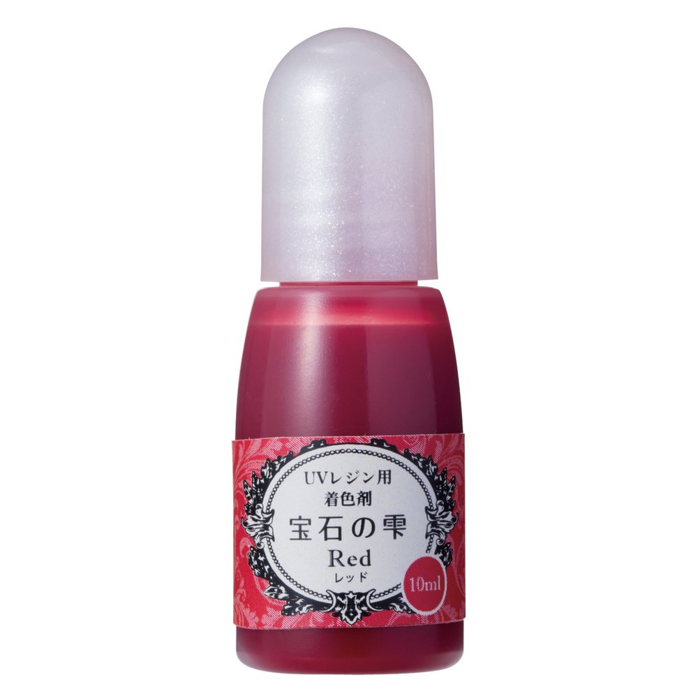 Padico 403035 Resin Colorant, Gemstone Droplets, Red, 0.3 fl oz (10 ml), Made in Japan