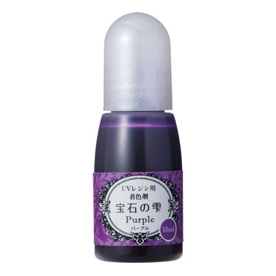 Padico 403042 Resin Colorant, Gemstone Droplets, Purple, 0.3 fl oz (10 ml), Made in Japan