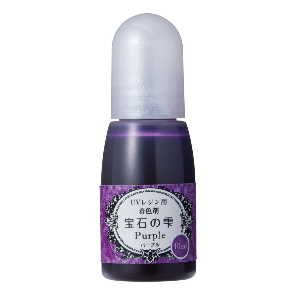 Padico 403042 Resin Colorant, Gemstone Droplets, Purple, 0.3 fl oz (10 ml), Made in Japan