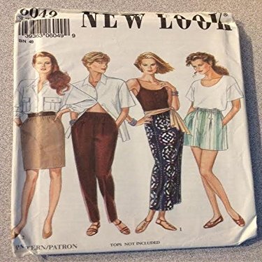 New Look 6049 Sewing Pattern, Misses' Skirt, Trousers & Shorts, Size 8-18