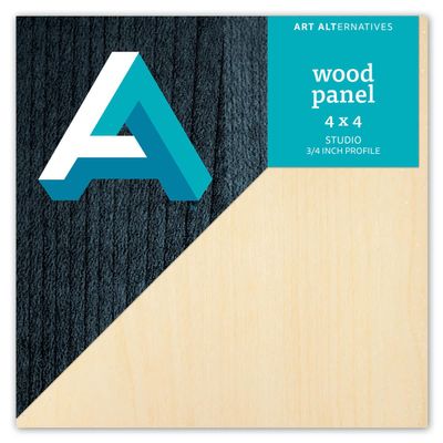 Art Alternative 3/4" Wood Panel - 4"x4"