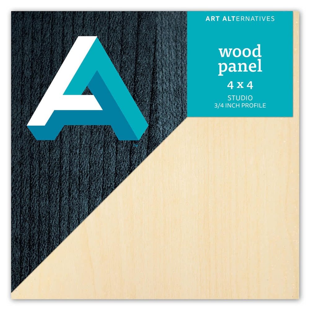 Art Alternative 3/4" Wood Panel - 4"x4"